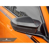 AutoTecknic Dry Carbon Fiber Mirror Cap Set - G90 G99 M5 | BM-0326-G90